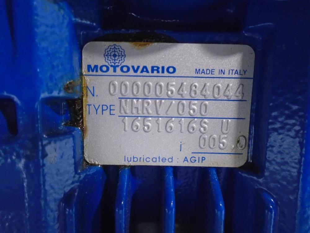 Motovario Gear Reducer NMRV050, 1651616SU, Gear Ratio 5:1